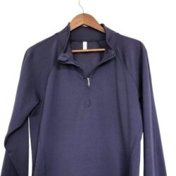 GapBodyFit Women’s Half Zip Pullover Purple Athleisure Lounge Wear Thermal Large