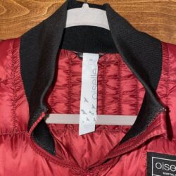 Oiselle Lightweight Puffy Track Jacket Color Ember Style 213218 Size Large EUC