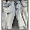 CJ Black Men's 38 X 12" Skinny Flex Denim Jeans Distressed Acid Wash Cutoffs Y2K