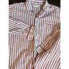 J Crew Pajama Set Mens XL Red White Cotton Poplin Stripe Preppy Nautical Notch - Image 3