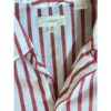 J Crew Pajama Set Mens XL Red White Cotton Poplin Stripe Preppy Nautical Notch - Image 4