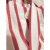 J Crew Pajama Set Mens XL Red White Cotton Poplin Stripe Preppy Nautical Notch - Image 8