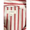 J Crew Pajama Set Mens XL Red White Cotton Poplin Stripe Preppy Nautical Notch - Image 9