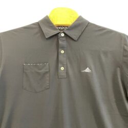 FJ Polo Shirt Men’s Size XL Black Button Front Stretch Short Sleeve Pocket