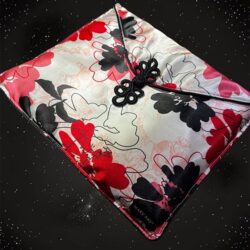 Vintage Mary Kay Satin Lingerie Exclusive Silky Cosmetic Bag with Pashima Shawl