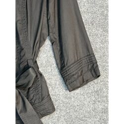 White House Black Market Jacket Collared Full Zip Belted Black Outdoor Women 10