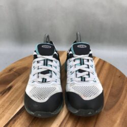 Keen Vista Energy Comp Toe Work Shoes Womens 7 Wide Gray Black Lace Up Low Top