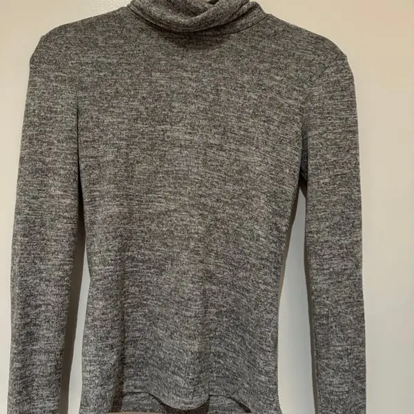 gray turtleneck