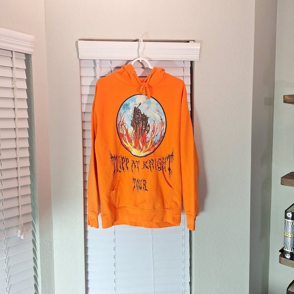 Tripp At Knight Tour Trippie Redd Hoodie Mens Size M Orange Hip Hop Concert