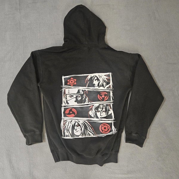 Naruto Sharingan Hoodie Boy Size Small Saske Kakashi Madara