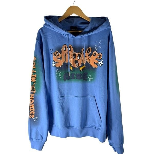 NWT Smoke Rise Rollin’ With The Homies Hoodie Men’s XL | Streetwear Skater Urban