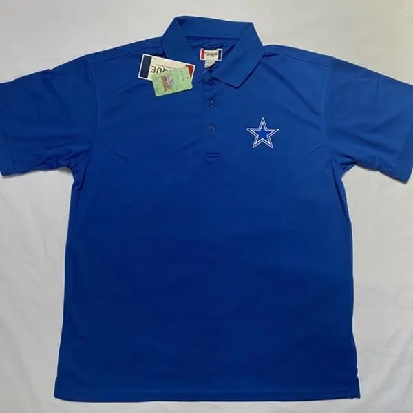 Dallas Cowboys Polo Shirt 2xl Blue Golf T-shirt Jersey New