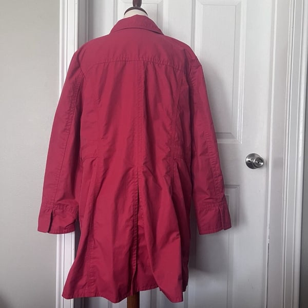 Eddie Bauer Softshell Jacket XL Pink Trench WPL 9647 CA 00665 Rain Jacket