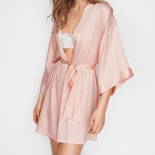 VERY SEXY Silky Satin Kimono SHORT XS/S