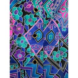 Vintage Doncaster Blazer Womens Size 6 Blue Purple Floral Jacket Retro Y2K Work