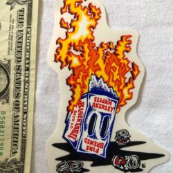 2 Black Label Skateboard Stickers