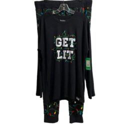 Tipsy Elves Extra Large PJs GET LIT Christmas Pajamas Set Mens XL Unisex XXL NWT
