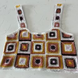 Crochet Crop Top Sz M