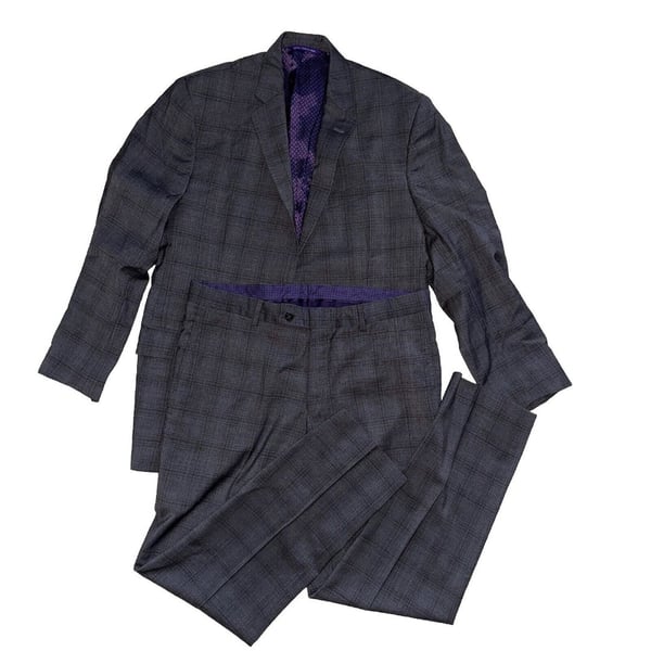 Ted Baker Endurance Jay CT Suit 40s 33×29 Pants Gray Purple