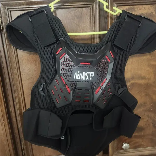 Motorcycle Body Armor Vest Motocross Gear, Dirt Bike Chest Protector Men's M