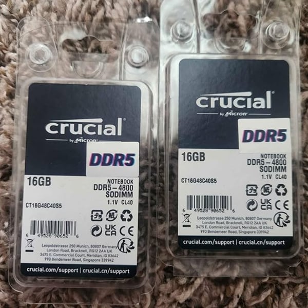 DDR5 SODIMM 32GB (2×16)