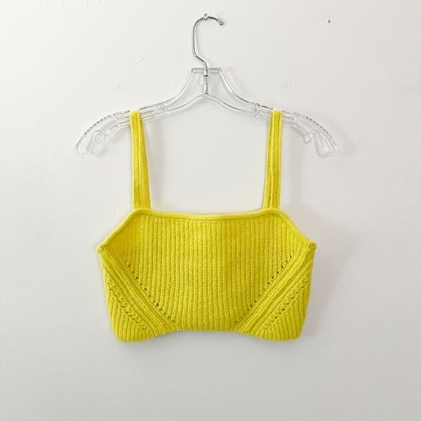 REMAIN Birger Christensen Yellow Riggy Bralette 4