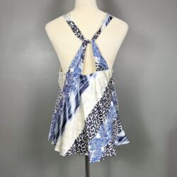 Banana Republic Belay Silk Top Womens L Artsy Quiet Money Resort Mob Wife Luxe