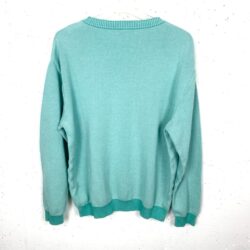 Bullock & Jones Mens Crewneck Sweater 100% Pima Cotton Long Sleeve Blue Size XL
