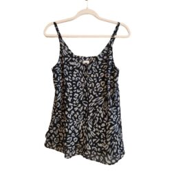 CAbi Style #5362 Purr Cami Leopard Print Tank Top Size Small