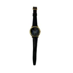 Vintage 1990’s Try Me Vintage Butterfly Watch By Beuchat Gold Tone Black Band