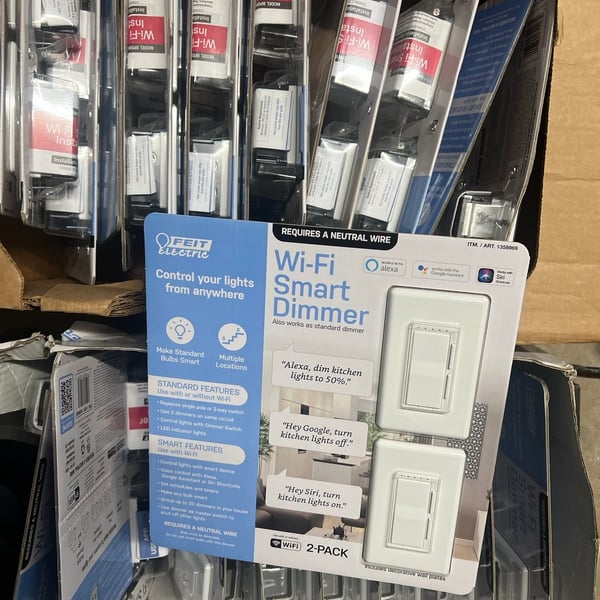 Feit Electric Wi-Fi Smart Dimmer 3 Way Single Pole Switch 25 piece 2 piece each