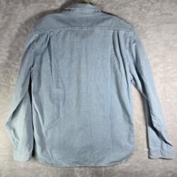 Freenote Cloth Workers Chambray Shirt Mens Large Light Blue Woven Made in USA