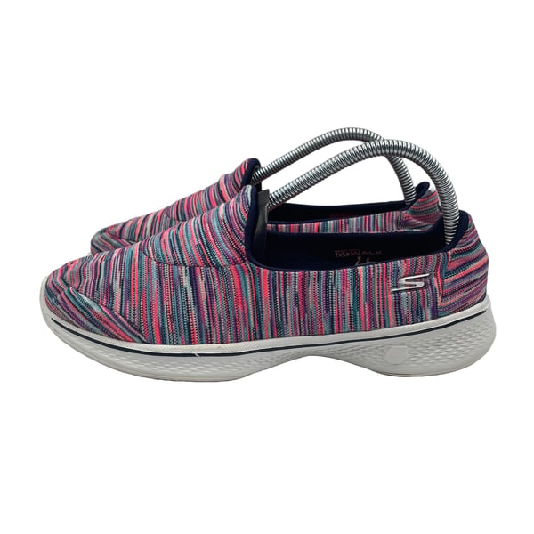 Sketchers Go Walk 4 Slip On Comfort Shoes Multi Color Goga Womens Size 8.5