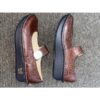 Alegria Paloma Yeehaw Comfort Shoes Mary Jane Clogs Brown Embossed Womens Sz 8.5 - Image 6