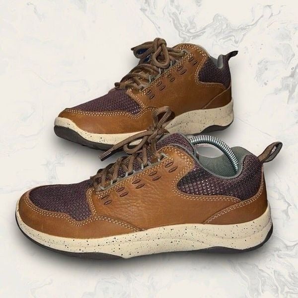 L.L. Bean Traverse Trail Outdoor Brown Leather Mesh Sneakers Women’s Size 10D