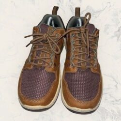 L.L. Bean Traverse Trail Outdoor Brown Leather Mesh Sneakers Women’s Size 10D