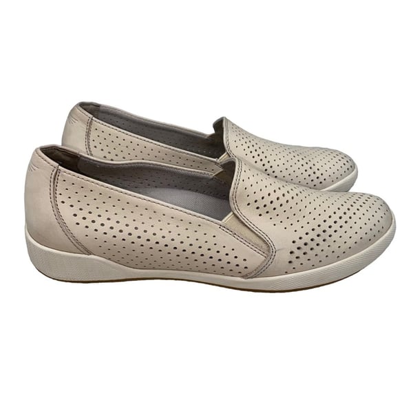 Dansko Women’s Odin Tan Perforated Casual Slip On Loafers Size US 9.5