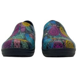 Crocs Neria Pro II Graphic Clog Women’s 10 Black Colorful Paisley Dual Comfort