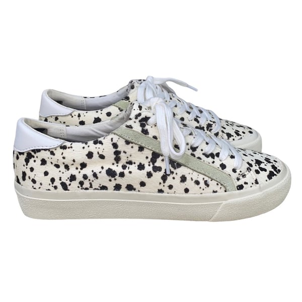 Madewell MWL Women’s Side Walk Spot Dot Calf Hair Casual Sneakers Size 6