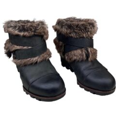 Sorel Women’s Joan Of Arctic Brown Leather NL1984-010 Wedge Ankle Boots Size 7