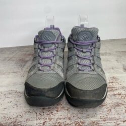 Columbia Grey & Purple Low Top Hiking outdoor shoes 7.5