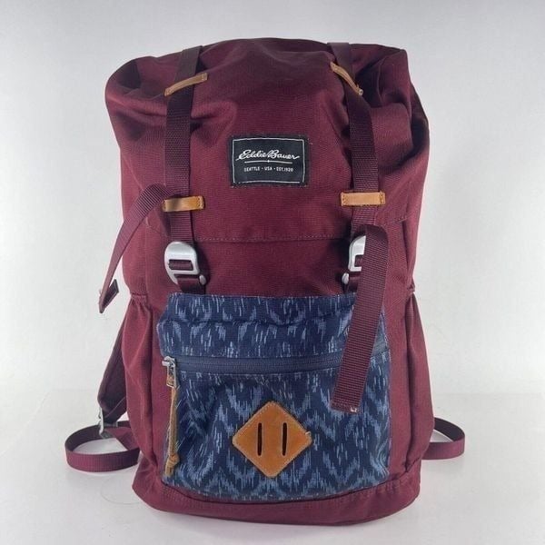 Eddie Bauer Bygone 25l Topload Pack Burgandy Casual School Outdoor bag backpack