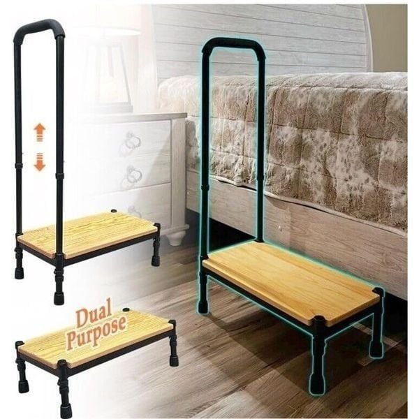 Medical Step Stool with Handle Bed Steps for High Beds for Adults Elderly Bedsid