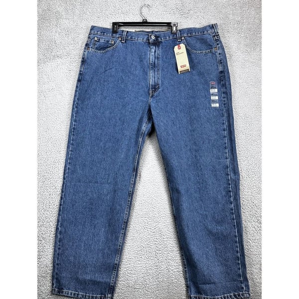 Levis 550 Relaxed Fit Jeans Mens 48X32 Big Tall Blue Tapered Leg Denim Pants NEW