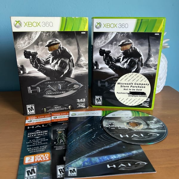 Halo: Combat Evolved Anniversary (Microsoft Xbox 360, 2011) CIB! w/ Slipcover