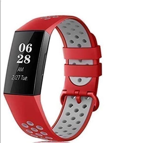 Red gray Fitbit compatible spo