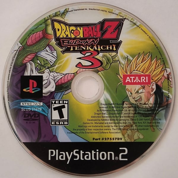 Dragon Ball Z Budokai Tenkaichi 3 for PlayStation 2 Disc Only