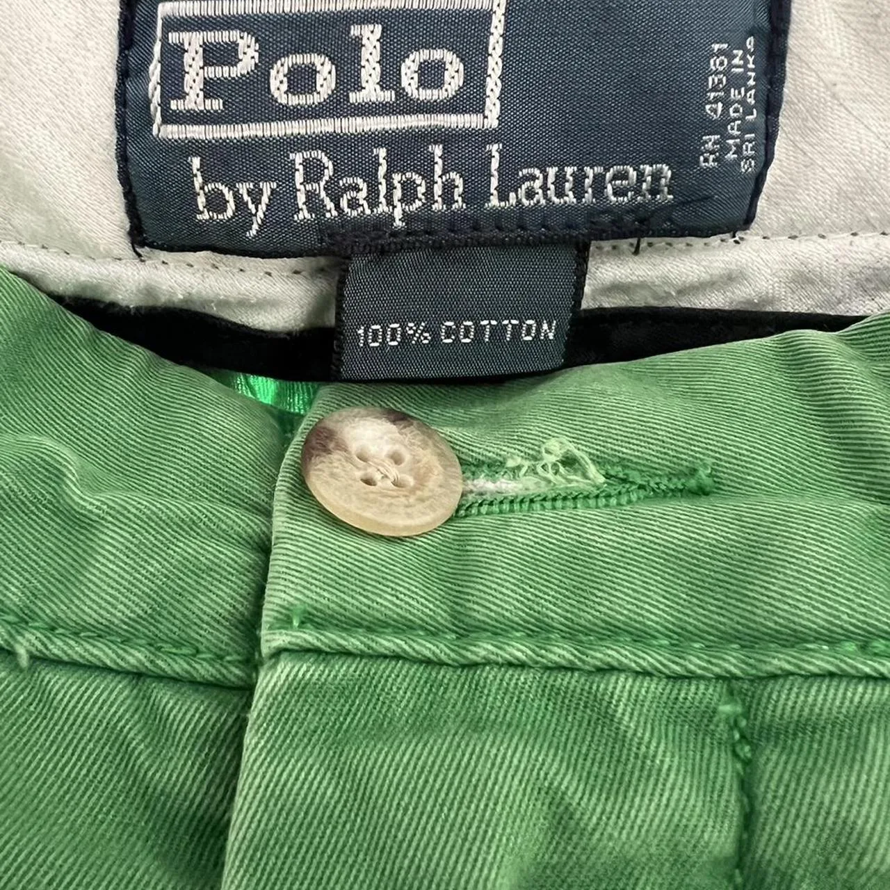 Polo Ralph Lauren Men's Green Shorts - Image 2