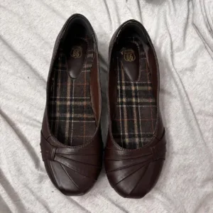 Route 66 Women's Brown and Burgundy Ballet-shoes