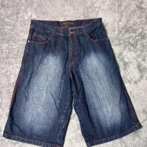 Southpole Men's Navy and Blue Shorts
